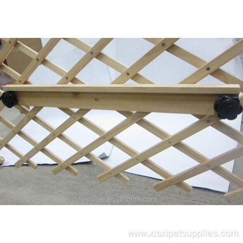 Adjustable pet wooden dog door barrier playpen